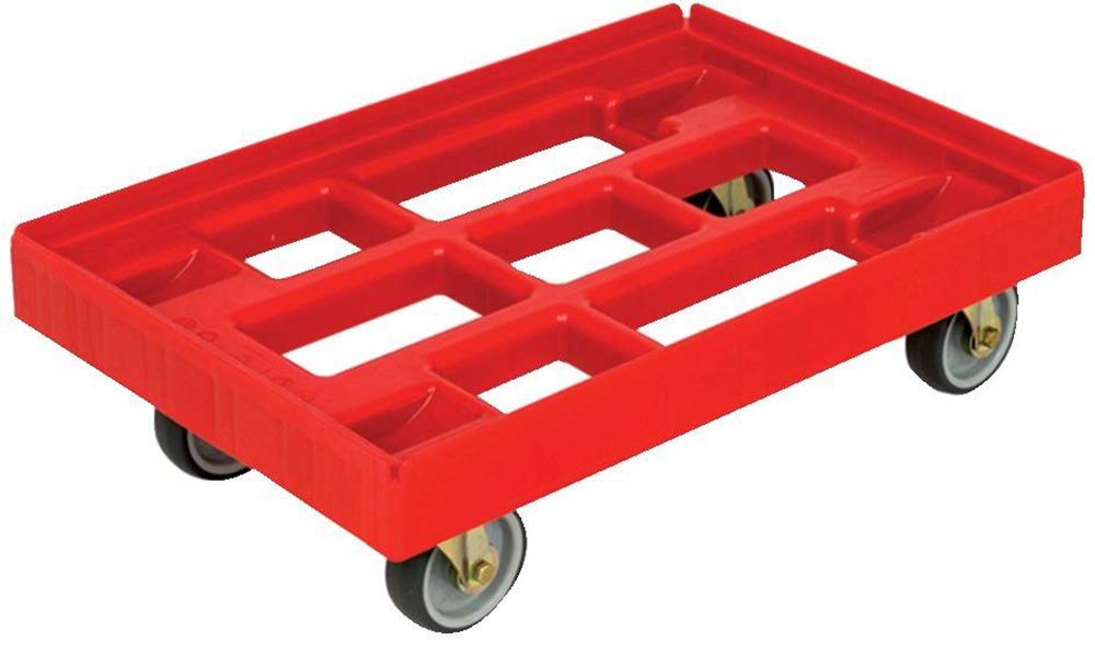Plataforma de transporte (610 x 410 mm, 4 LR), color rojo
