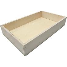 Replacement Kitchen Drawer Box 19" Depth Multiple Widths & Heights Plywood DIY Drawer Kit for Pull-Out Cabinet Drawers, Rollout Shelf & Sliding Drawer 11" Wide, 3-1/2" Tall