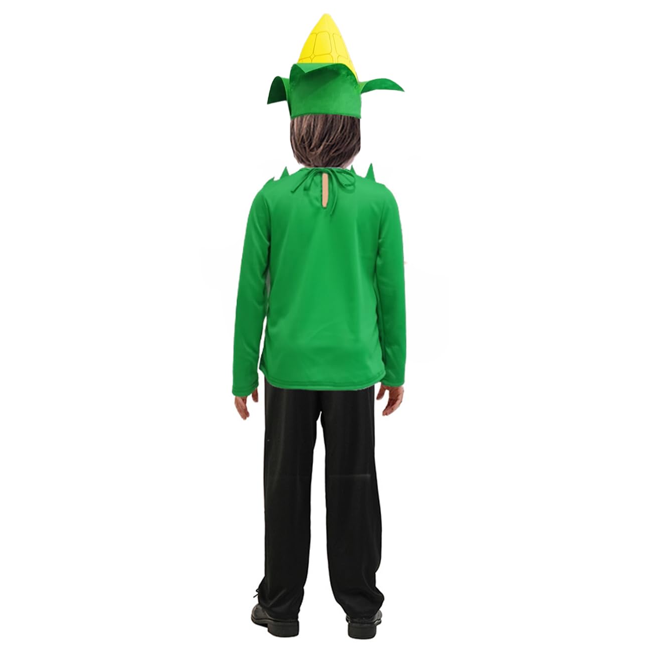 SEA HARE Unisex Kids Corn Costume Fun Halloween Vegetable Decorated Costume (S:4-6years), Green, S:4-6 Years - Image 2