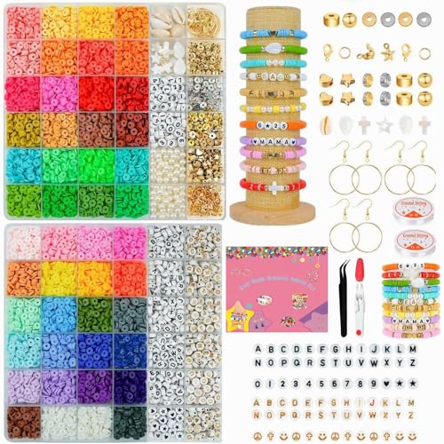 Cuentas Para Pulseras Amazon Abalorios Para Hacer Pulseras 7000 Piezas Cuentas De Colores Para Los Niños Abalorios Cristal Y Cuentas Para Bisuteria