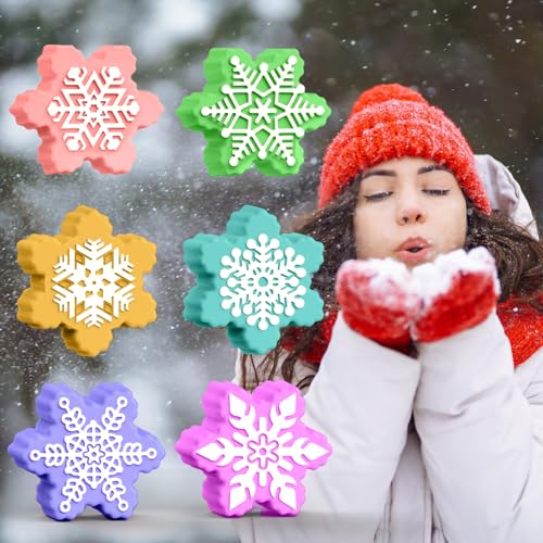 BUSOHA Christmas Silicone Soap Molds - 2PCS Xmas Soap Candle Mold Set 3D Tree Snowflake Molds for DIY Craft Home Gifts for Soap Candles Cake Biscuit Chocolate Ice Cube