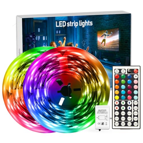 DAYBETTER Led Strip Lights 32.8 ft RGB Color...