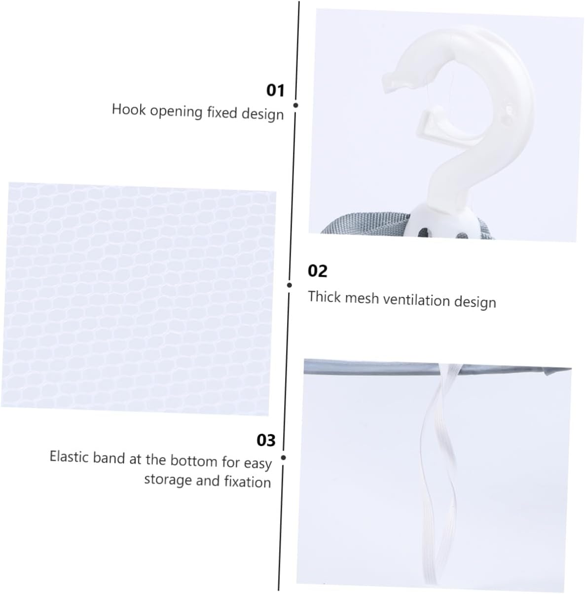 3pcs Clothes Drying Hangers Mesh Laundry Basket for Sweaters and Delicates Flat Lay Drying Net Home Use Stackable Hanging Rack