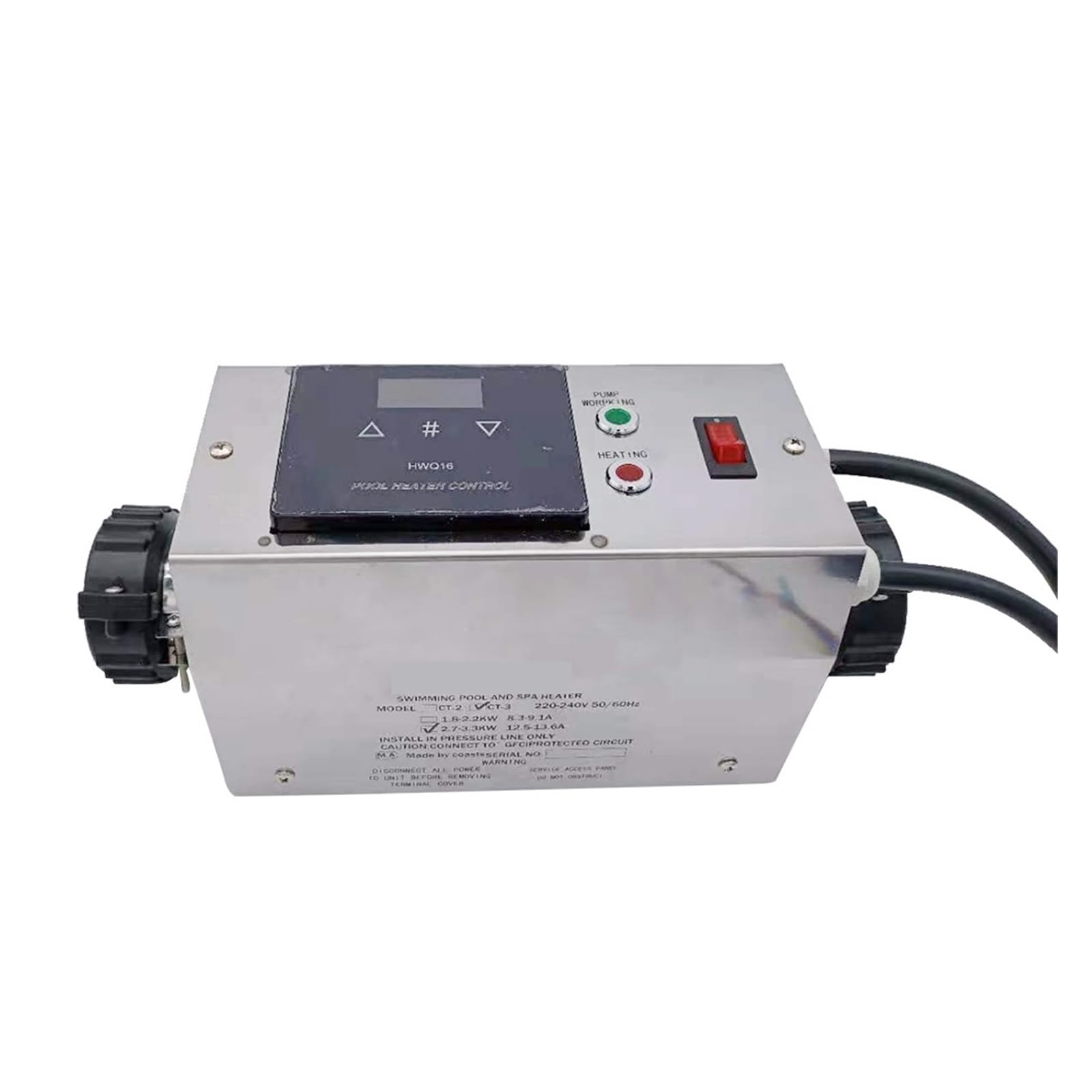 Riscaldatore per Piscina termostato Regolabile dello scaldabagno Elettrico 3KW for la Stazione termale della Piscina Caldo Pompa di Calore per Piscina