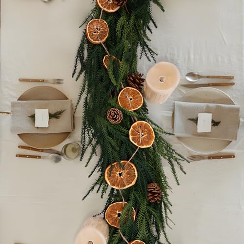 Dried-Orange-Slice-Christmas-Garland-10-ft-Realistic-Farmhouse-Decor-for-Mantle-Front-Door-Porch-Fireplace-Christmas-Tree-Home-Indoor Dried Orange Slice Christmas Garland 10 ft Realistic Farmhouse Decor for Mantle Front Door Porch Fireplace Christmas Tree Home Indoor