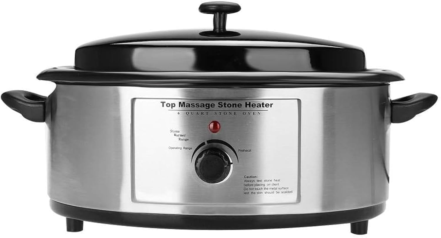 Professional Massage Hot Stone Warmer Heater Heating Device (6 Quart/5.7 Litre) for Professional - Home Spa