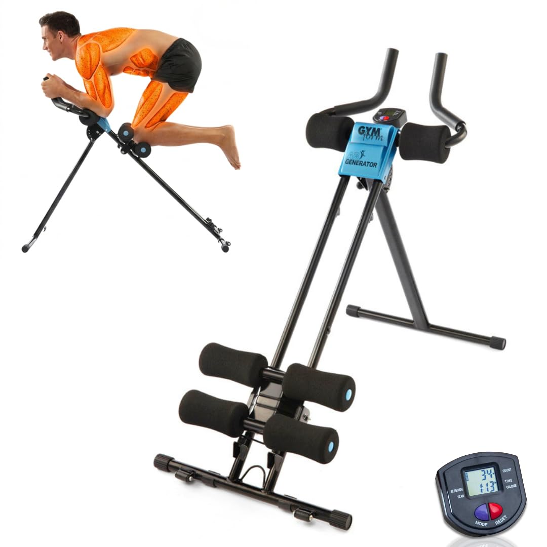 Appareil Abdominal Leikefitness – Machine Gainage Ventre, Pliable, Blanc, Occasion