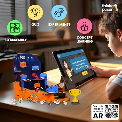 Image of Nerf DIY Basketball Frenzy | Build, Play & Compete in Your Own Basketball Arena | Stem Educational Toy for Kids Age 6, 7, 8+ Years | Science & Learning Toy | 3D Puzzle, Multicolor