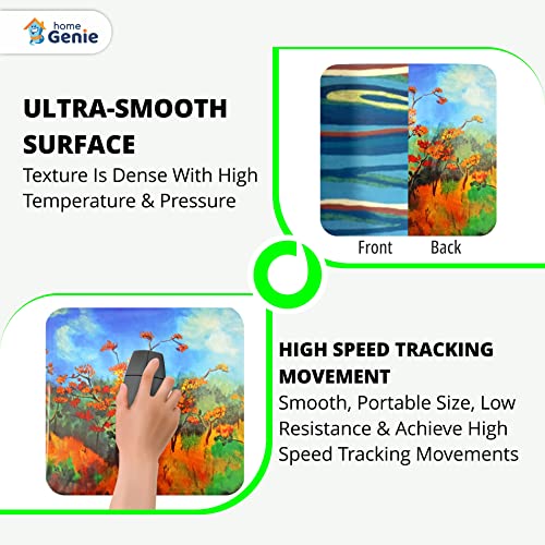 Tapis de souris de qualité Monets Flower Valley par HOME GENIE