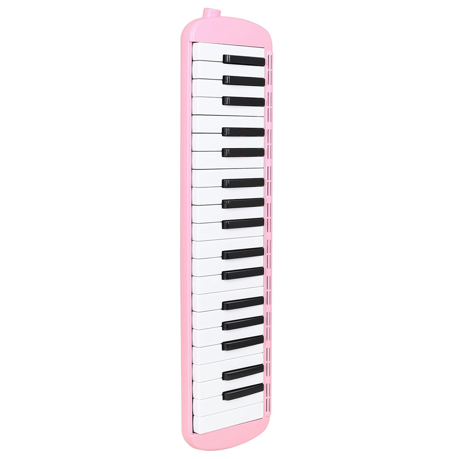 Generic Melodica Clear Tone 37 Klawiszy Przenośna Ręczna Klawiatura do Pianina Powietrznego dla Uczniów i Dorosłych, z Futerałem i Ustnikami, Idealna do Szkolnego Instrumentu Muzycznego (PINK)