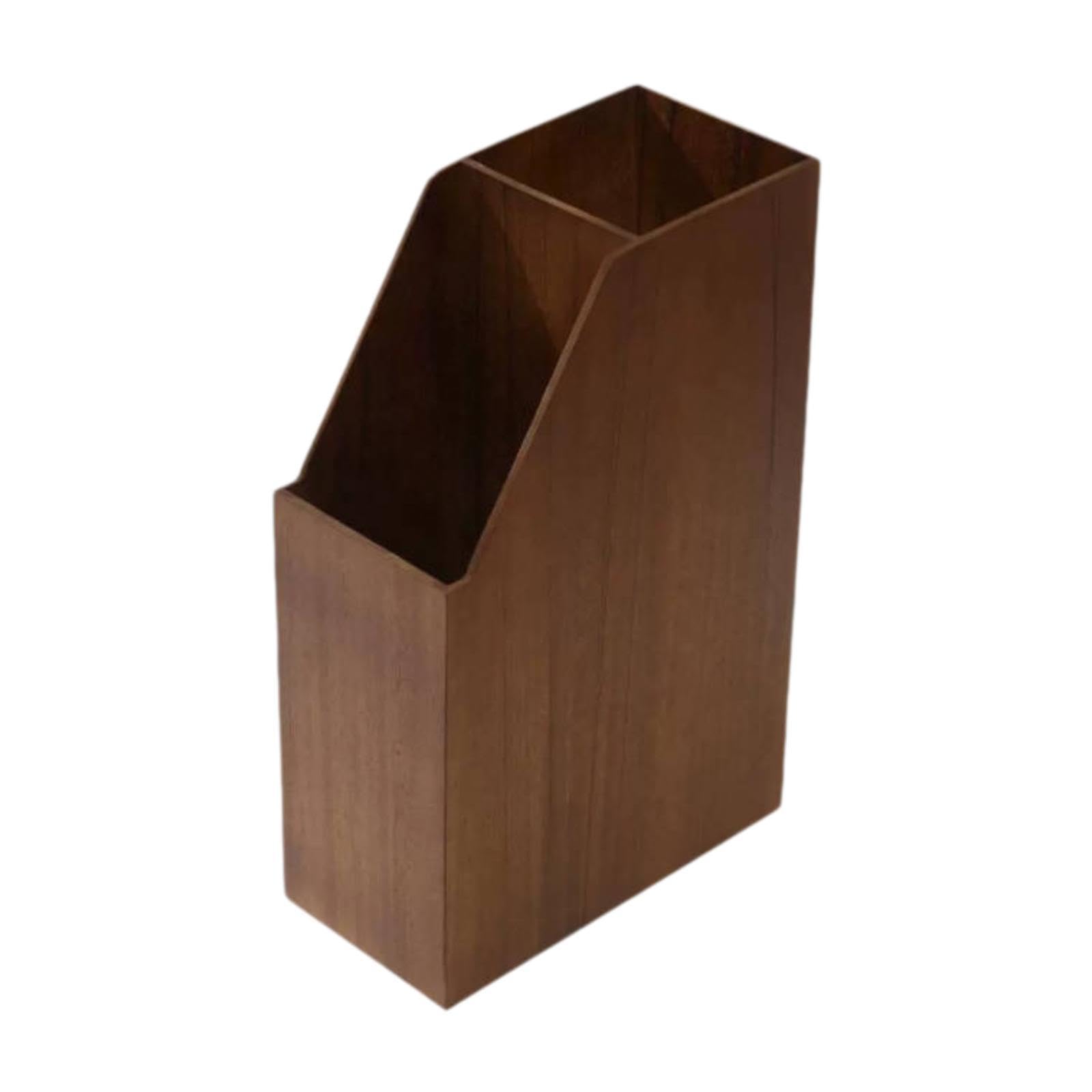 Porte-parapluies en bois noyer avec égouttement amovible pour maison et bureau