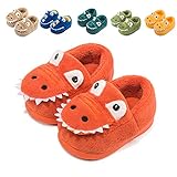  Fadezar Zapatillas De Estar por Casa para Niñas Niños Invierno Pantuflas Animales Antideslizantes Cálido Slippers 18 Naranja EU 20/21 (Tamaño de la etiqueta150)