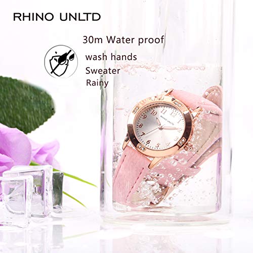 Tuotisi R-GIRLW-H Women Watch With Leather Band Japanese Quartz Movement Waterproof Business Classic Analog Watch thumb #3