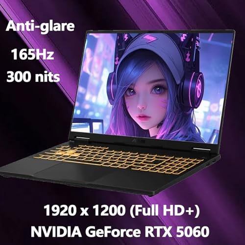 Image of ASUS TUF F16 Gaming Laptop - Intel 16-Core i7-14650HX, NVIDIA GeForce RTX 5060, 16 inch FHD+ Anti-Glare 165Hz Display, Windows 11 Pro, WiFi 6E, Backlit Keyboard, w /Accessories, 32GB RAM, 2TB SSD