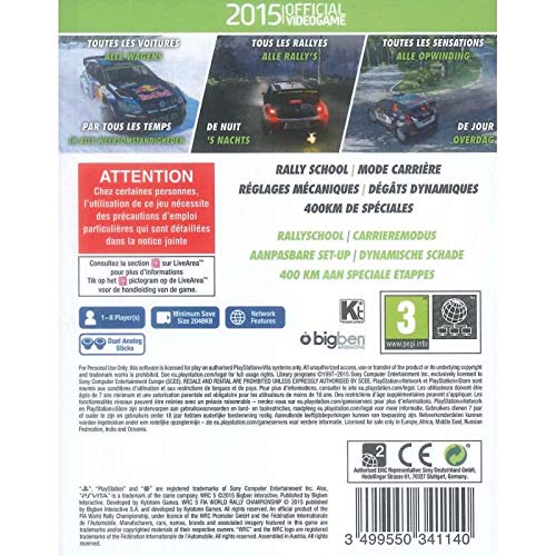 Bigben Interactive WRC 5, PS Vita