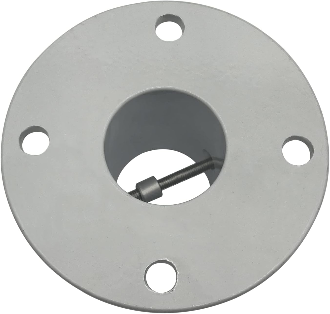 Poolzilla 2-Pack Deck Anchor Flange in White, Diameter of 1 7/8", Made of High Grade Cast Aluminum