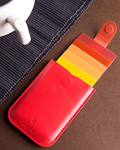 Allocacoc DAX wallet, Slim Thin Magnetic Cascading pull-tab Pocket Wallet, Hold up to 6 cards, Card holder, Cash Slot, Fast Access, Minimalist; Everyday Carry Travel Women Men Teen Gift (Blue, PU)4