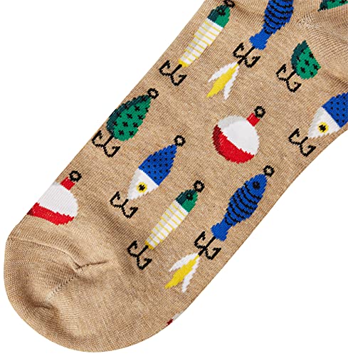 Hot Sox Men's Fun Fishing and Outdoors Crew 1 Pair Pack-Cool & Funny Novelty Fashion Socks - Image 3