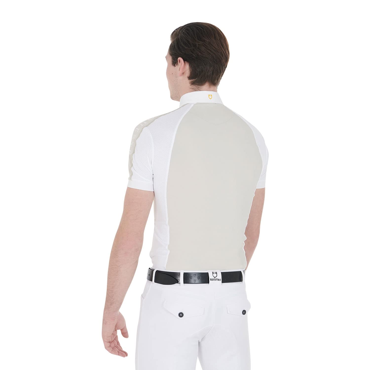Polo Uomo da Concorso Manica Corta XL, Beige