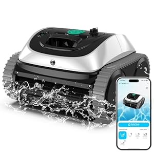 WYBOT C1 Poolroboter mit Akku, 150 Min. Kabellos Poolsauger Poolroboter Boden und Wand, Poolreiniger mit intelligenter Routenplanung, vollautomatische Boden-, Wasserlinien- & Wandreinigung, bis 150 ㎡