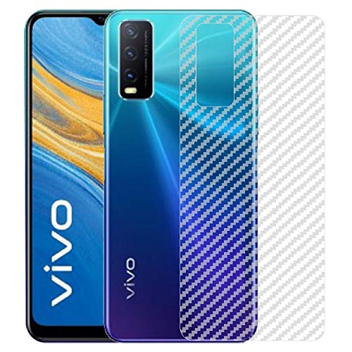 Image of Compatible with Vivo Y20S Back Screen Protective Film Carbon Fiber Skin Transparent Screen Guard Sticker