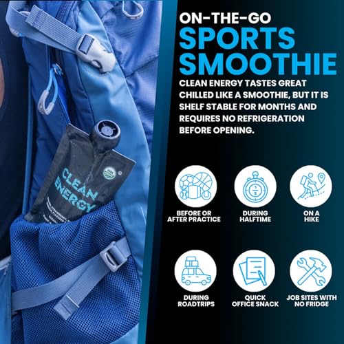 Clean Energy Clean Label Organic Fruit Smoothie Sports Pouches - Healthy Nutrition Drinks, Gluten Free, Caffeine Free, Vegan, Kosher thumb #4