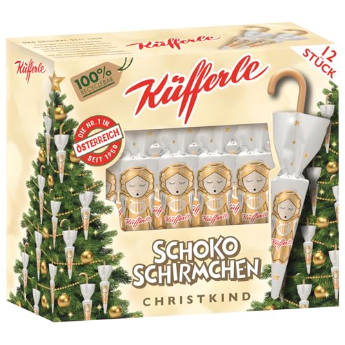 Küfferle Schokoschirmchen Christkind 12 Stück –...