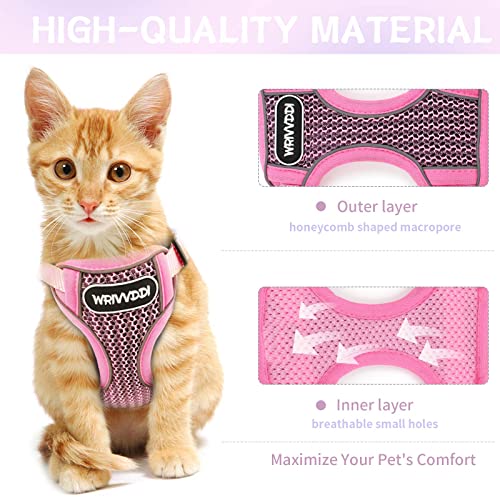 Cat Vest Harness and Small Dog Vest Harness for Walking, All Weather Mesh Harness, Cat Vest Harness with Reflective… - Image 4