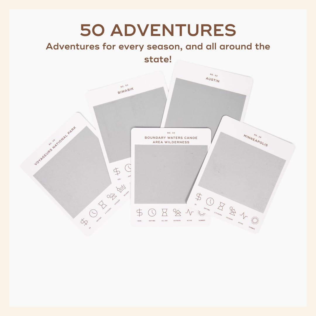 Reach International Outfitters Minnesota Adventure Bucket List: 50 Rubbelkarten für Outdoor-Aktivitäten, Touristenattraktionen und Roadtrips – perfektes Reisegeschenk und Leitfaden zum Erkunden