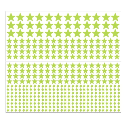 Generisch Estrellas que brillan en la oscuridad, pegatinas de pared de techo luminosas, juego de decoración de pegatinas de luna, formas de estrella autoadhesivas realistas, pegatinas de pared para