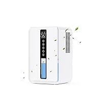 Deumidificatore Casa con 2500ml, Deumidificatore Casa Muffa Controllo Umidità & Modalità Sonno & 3 Velocità