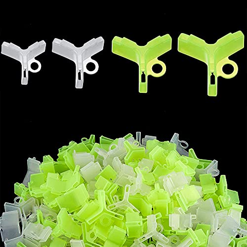 Angeln Drillingshaken Kappen, 120 Stück Schutzkappen Angelhaken, Angeln Haken Schutzkappen Schutz, für Standard-Hakengrößen 1~10#, 4 Größen,Gelb und Weiß Cover