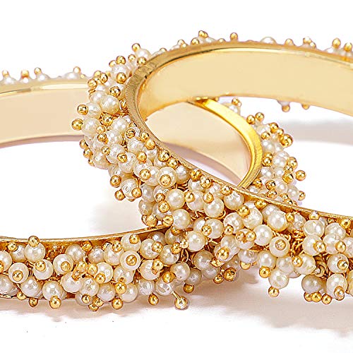 Elegant Pearl Bangles Set