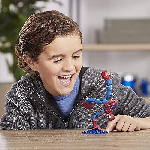 Marvel - E7686 - Figurine articulée Spider-Man - 15 cm - avec Filet - pour Enfants à partir de 6 Ans