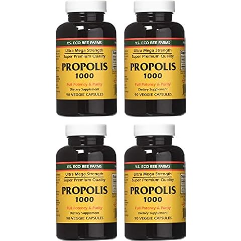 YS Eco Bee Farms Propolis 1000-90 caps (Pack of 4) Cover