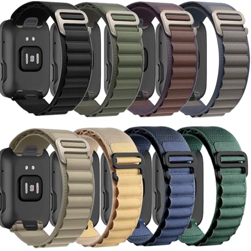 8 Pack Alpine Loop+Sport loop+Trail Loop+Ocean Band Compatible with Apple-Watch-Ultra-Band 49mm 46mm...