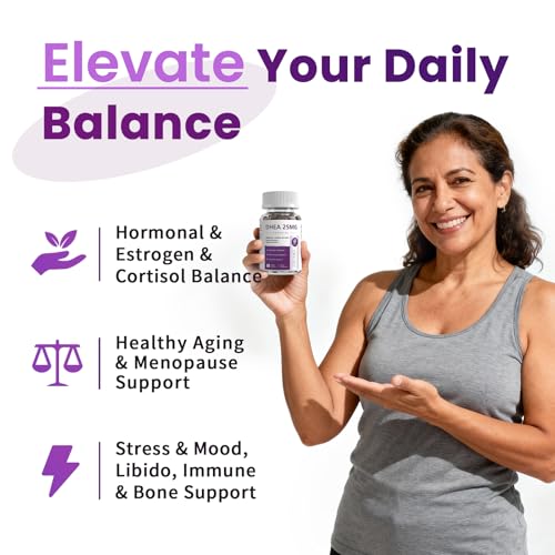 iMATCHME Women's DHEA 25mg Supplement with Vitamin D3 & Slippery Elm – Daily Hormone Support for Energy, Mood, Immune & Healthy Aging – Gentle Balance Formula, Vegan Capsules, 60 Count - Image 5