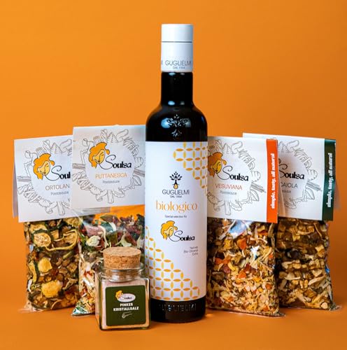 Italienisches Geschenkset „Dolce Vita“ | Gefüllt mit 4 italienischen Pastasaucen, Natives...