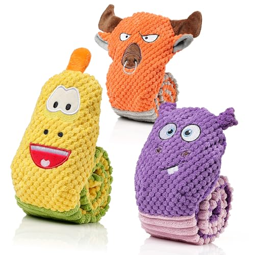 Image of Sedioso Dog Toy Pack for Large Dogs, (3-Pack) Stuffless Dog Toys for Aggressive Chewers, Extra Long Durable Squeaky Dog Toy, Dog Puzzle Toy for Small, Middle, Large Breed