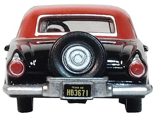 Modelo a escala 1:87 Ford Thunderbird Negro 1956 miniatura 4