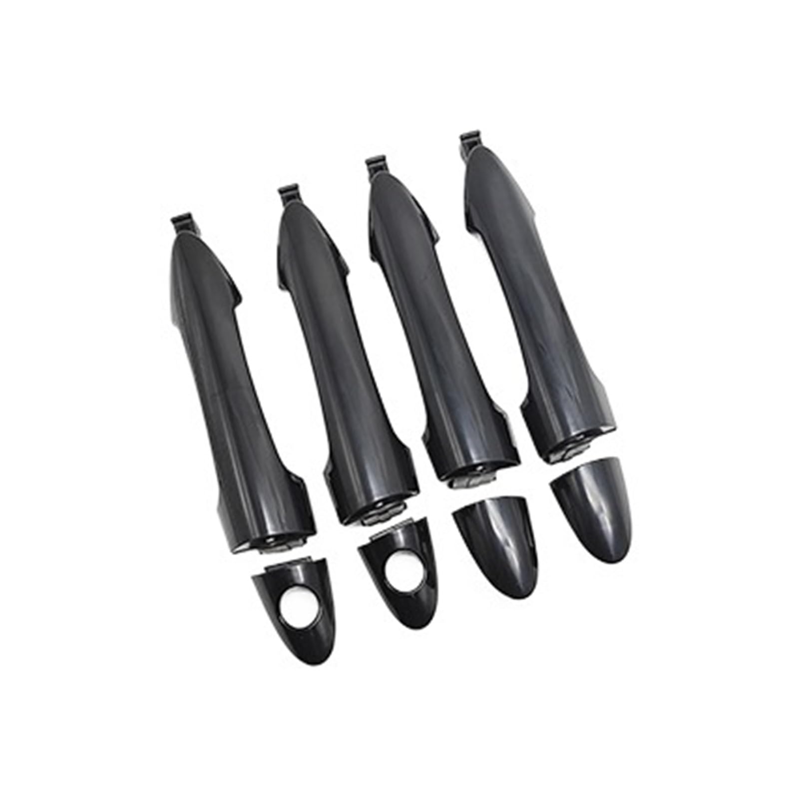 ZhanNuoBHd for Kia for Picanto 2011 2012 2013 2014 2015 2016 Black Door Outer Handle Exterior Vehicle Exterior Outer Door Handle(1 Set)