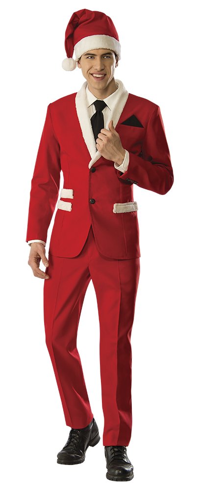 Rubies Disfraz Papa Noel para hombre, Traje Santa Claus, Talla única para Navidad, Fiestas, Carnaval, Eventos navideños