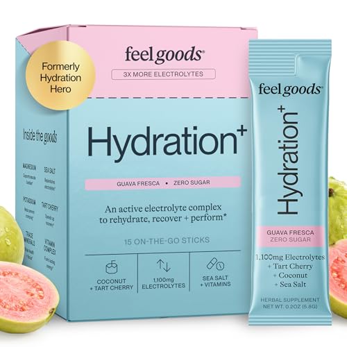 Image of Feel Goods Hydration+, Sugar Free Electrolyte Powder Packets - 15 Count