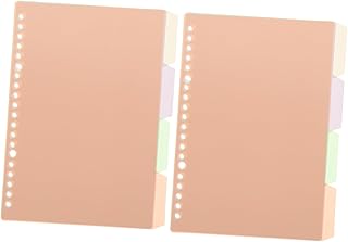 NOLITOY 10 Peças Abas De Caderno Bloco De Notas Bloco De Notas Clipes Fichário Divisor De Arquivo Divisores De Livro Marcadores De Página Divisores De Papel Separador Destacável Recarga
