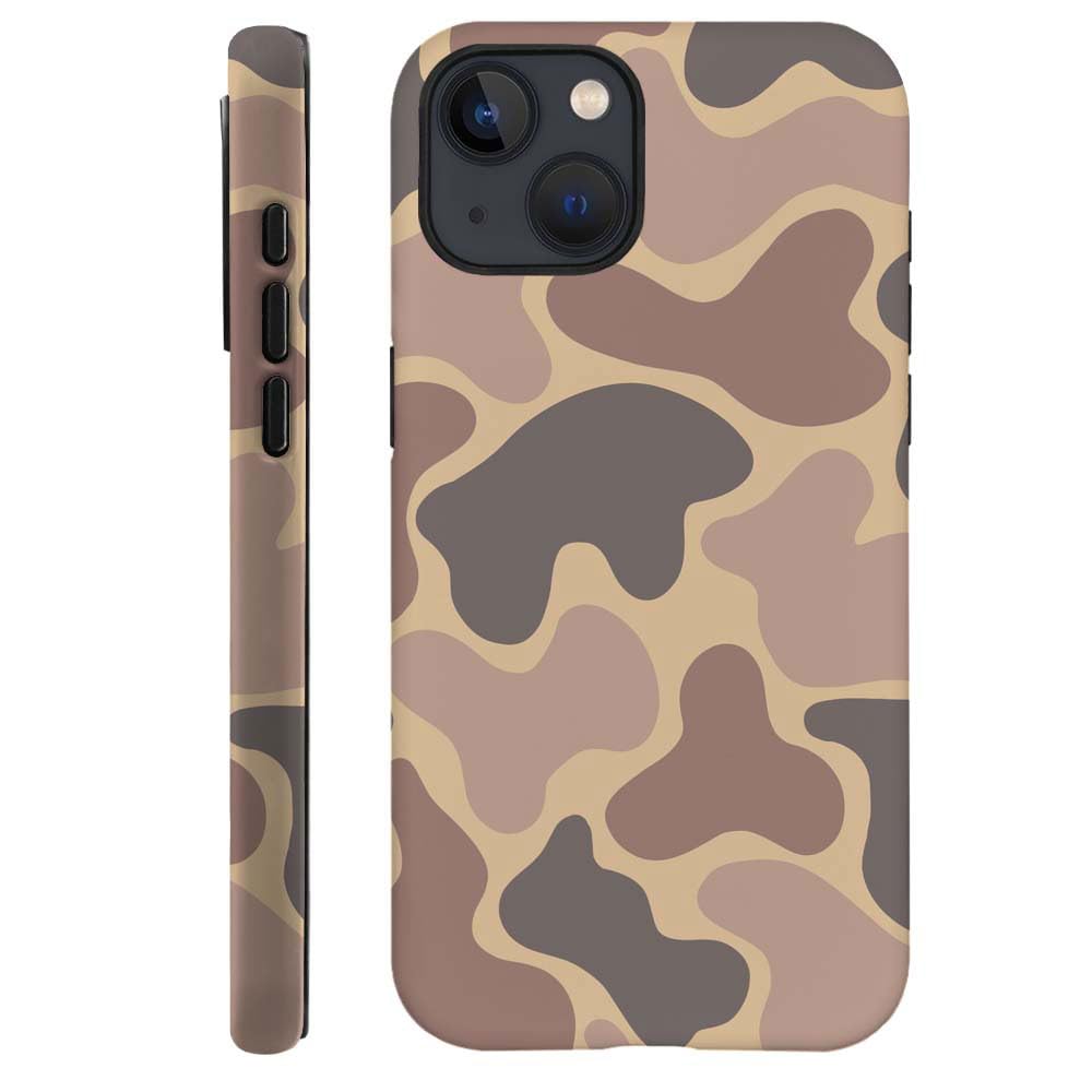 for iPhone 15 Plus Case,HH2 Camouflage Camo Leaf Hybrid 2 Layer Hard Shell Silicone Protective Pattern Design Case