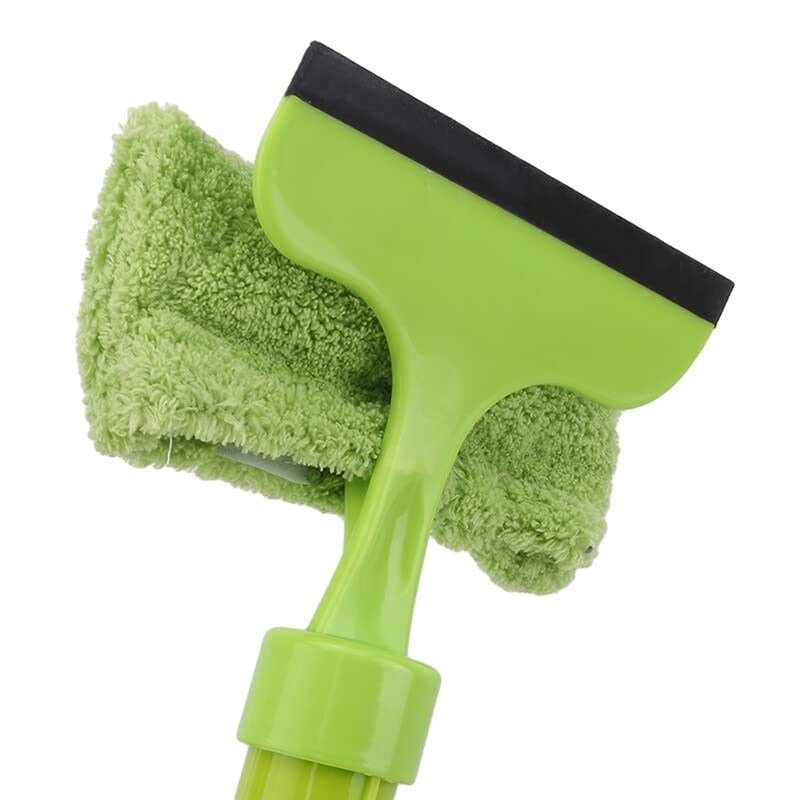 FYCAN Window Squeegee Water Jet Glass Wiper Squeegee Double with Flannel Window Wiper to Clean The Glass Wiper Window Squeegee 4