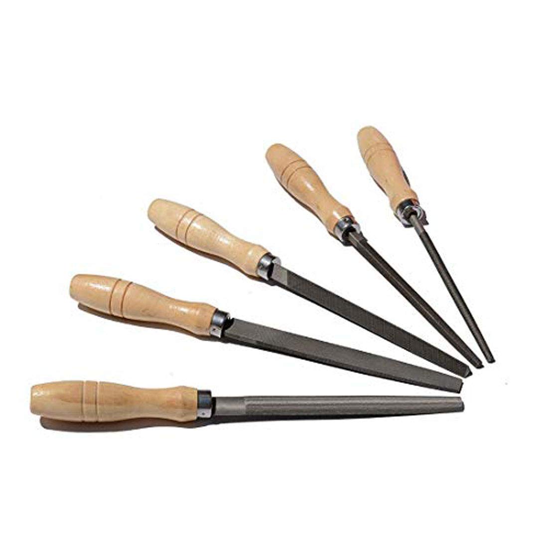 DIY Crafts Design # No 2, Pack Of 5 Pcs, Carbon Steel File Set with Wooden Handles Rasp File f (Design # No 2, Pack Of 5 Pcs)-image-18
