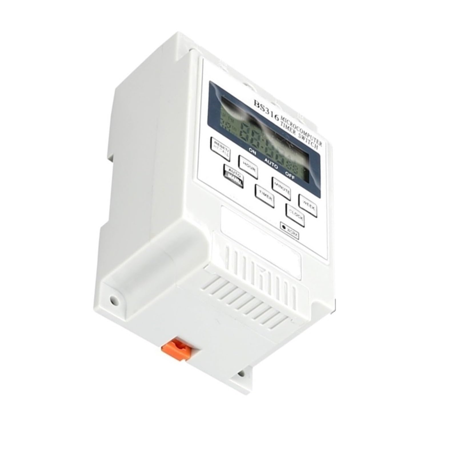 ZERVA Timer Digitale 2pcs 25A 220V, Interruttore Timer su Guida DIN con intervallo di Tempo Impostato 10 Volte on/off 1min-168H