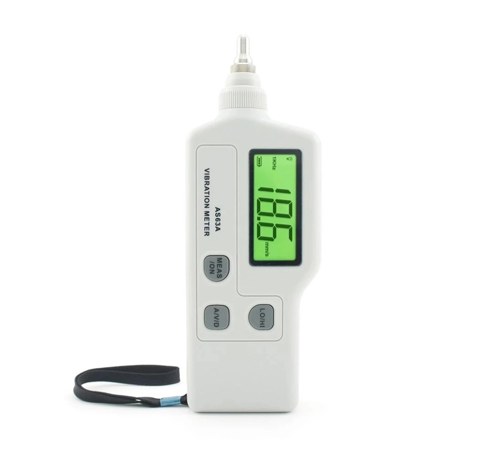 Gqnblvhzupdm One Color Vibration Tester Portable Vibration Meter As63a,Acceleration/Displacement Velocity Measurer Analyzer Vibrometer