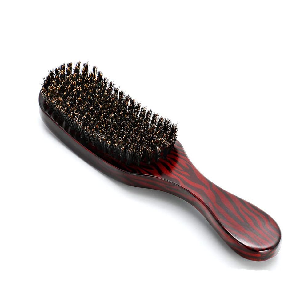 Dekaim Bristle Hair Comb, Classic Curved Customized Bristle Hair Comb for Edge Control, Backcombing, Smoothing, and Styling Thin & Fine Hair